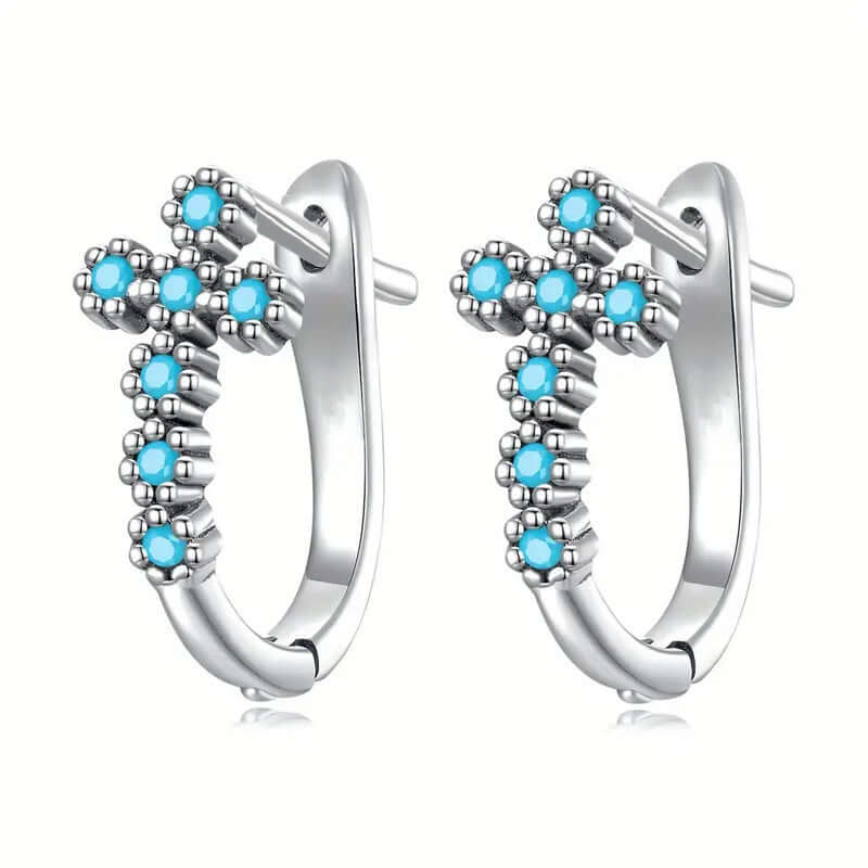 Geometric Cross Ear Clip Exquisite Matching Simple Female