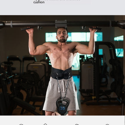 Belt Men's Pull-up Single Parallel Bars Gym Increased Barbell Disk Weight-bearing Auxiliary Equipment Equipment